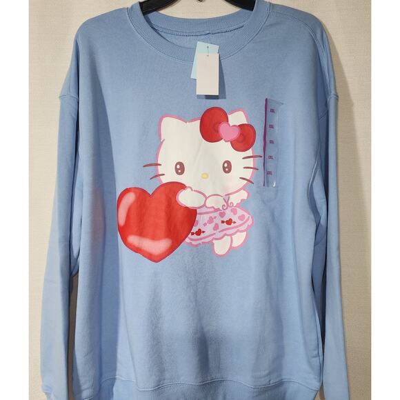 Hello kitty valentine sweatshirt women's graphic XXL - Picture 3 of 9
